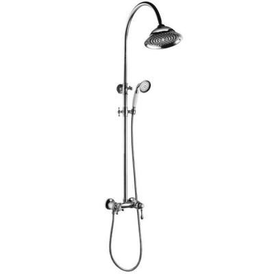 ESSEBAGNO Leeds colonne de douche chrom&eacute;e avec mitigeur m&eacute;canique 