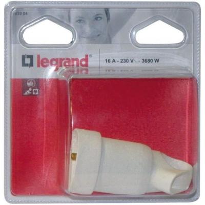 LEGRAND  Fiche femelle Annela - 2 phases + terre - blanc