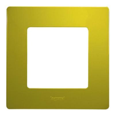 LEGRAND Plaque laqu&eacute;e 1 poste nilo&eacute; vert finition fougere LEG96703 - 