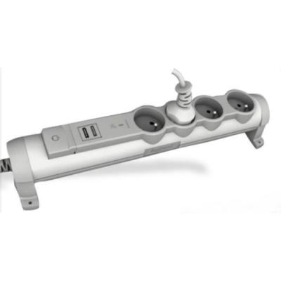 LEGRAND  Rallonge multiprise 4x2 P+T 2 chargeurs USB