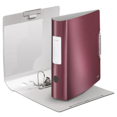 LEITZ  Classeur Active Style, 180 degr&eacute;, 80 mm, rouge grenat - Lot de 2