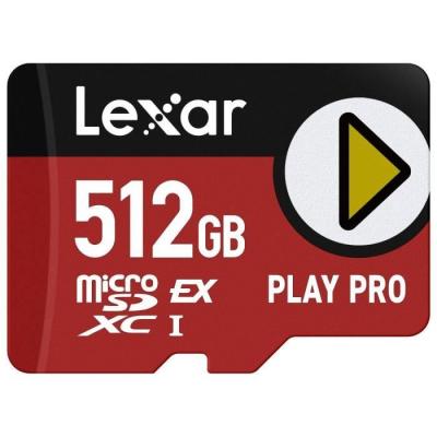 LEXAR  Carte microSD Express 7.1 PLAY Pro 512 Go R900/W600 - Neuf