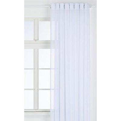 Voilage &agrave; Rayures Verticales largeur XXL - Blanc - 290 x 240 cm