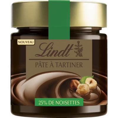 LINDT  - P&acirc;te &agrave; tartiner 25% Noisettes - Chocolat au Lait - 200g