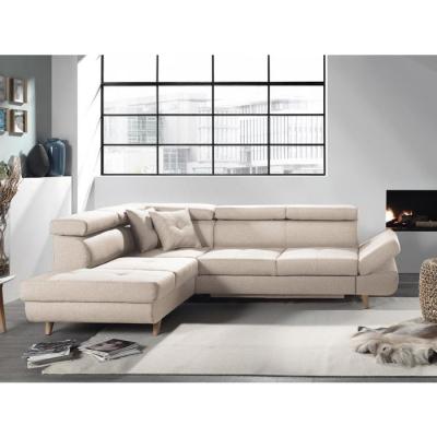 BESTMOBILIER Linea - Canap&eacute; d'angle gauche convertible - 5 places - avec t&ecirc;ti&egrave;res