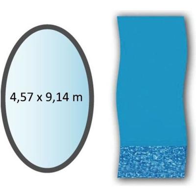 SWIMLINE Liner swirl forme ovale 4,57x9,14m pour piscine hors sol li1530sb