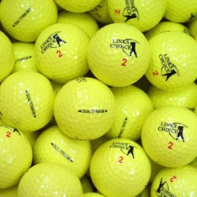 LINKS CHOICE  12 balles de golf en couleur jaune