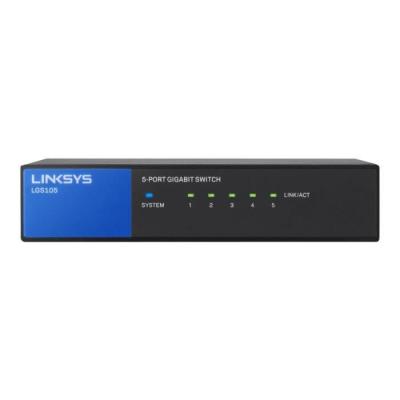 LINKSYS  LGS105 Non-g&eacute;r&eacute; Gigabit Ethernet (10/100/1000) Noir