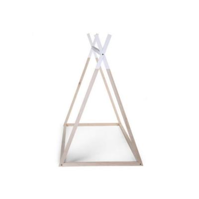 CHILDHOME Tipi de lit b&eacute;b&eacute; 90 x 190 cm naturel et blanc - child wood