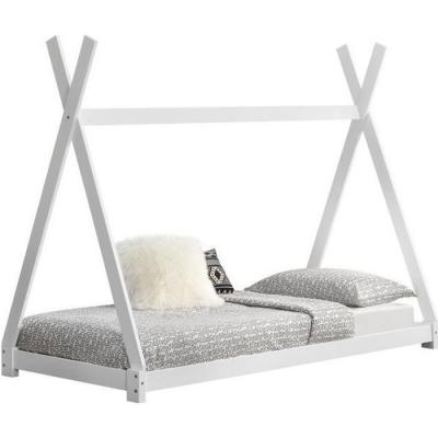 EN.CASA Lit de Tipi pour Enfant Onejda Blanc Mat 200 x 90 cm []