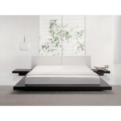 Beliani - Lit double 180 x 200 cm bois fonc&eacute; au style japonais ZEN