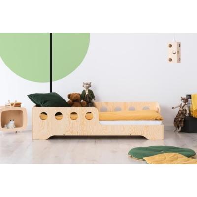 PETITS MEUBLES Petits-meubles Lit 70x140 entr&eacute;e Droite sommier Inclus Sacha Bois