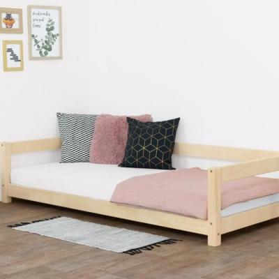  Lit Montessori enfant bois massif naturel 80 x 180 cm