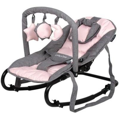LITTLE WORLD  - Transat pour b&eacute;b&eacute; Starwing Gris et rose Gris et rose
