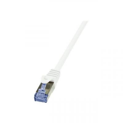 LOGILINK C&acirc;ble Patch  Cat 6a 10 Gbps 0,25 M Blanc
