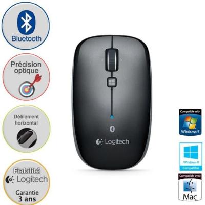LOGITECH  Bluetooth Mouse M557 - Souris - droitiers et gauchers - optique - sans fil - Bluetooth
