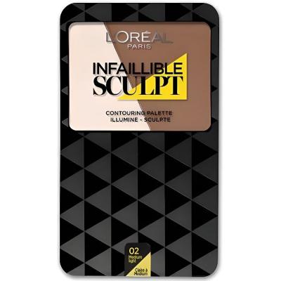 L OREAL L'Oreal Paleta Contorno Infaillible 03 Medio a Mate 7g