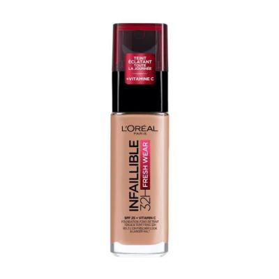 L OREAL PARIS L'Or&eacute;al Infaillible Fresh Wear 32H Spf25 Vitamine C 160 Lin Rose 30ml