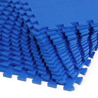 MONZANA Tapis puzzle 32pcs bleu 180cm x 360cm 6,48m&sup2; em mousse
