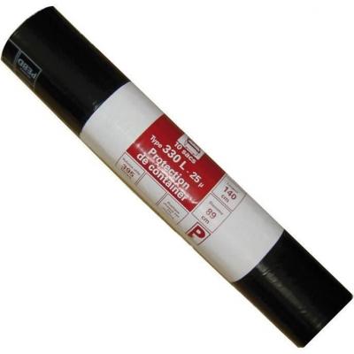 GENERIQUE Lot de 10 Housses de conteneur - 330 L - Noir