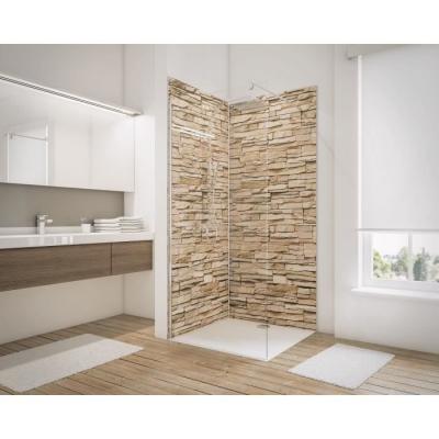 SCHULTE Habillage CREAPANO X2 H210XL100 cm effet mati&egrave;re brique de parement claire 606