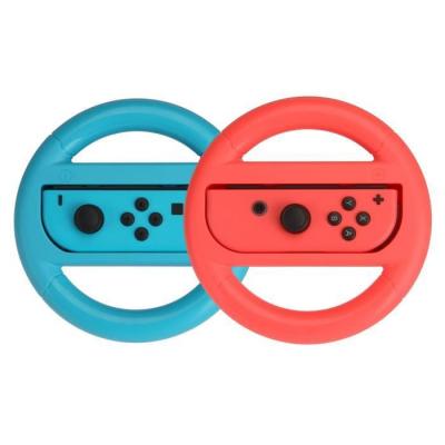 FIB RMS CH Lot de 2 volants pour Nintendo Switch - Bleu/Rouge