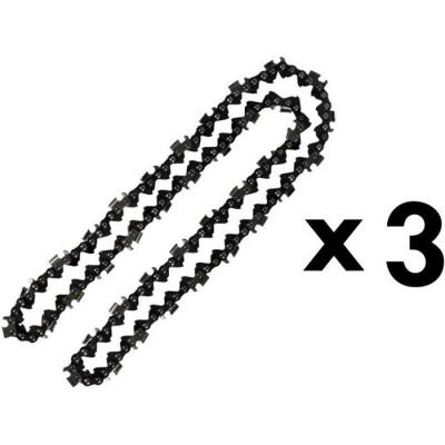 GT GARDEN Lot de 3 cha&icirc;nes 76 maillons pour tron&ccedil;onneuse