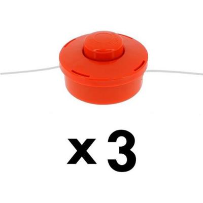 GT GARDEN Lot de 3 t&ecirc;tes fils pour d&eacute;broussailleuse et multifonction 4 en 1