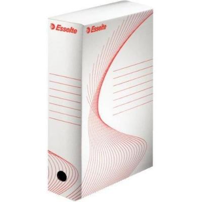 ESSELTE Lot de 5 Bo&icirc;tes archive Boxy 25 x 35 cm Dos de 100 mm Blanc
