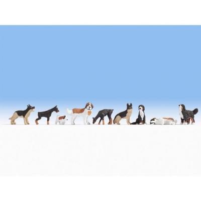 NOCH Figurines de chiens H0  15717 1 set