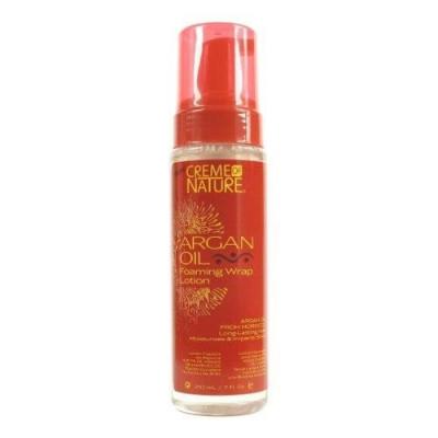 CREME OF NATURE  Mousse coiffante &agrave; l&rsquo;huile d&rsquo;argan
