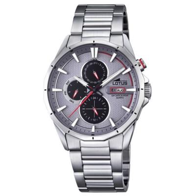 LOTUS  Montre homme Multifunction analogique Quartz acier inoxydable argent UL18319-3 