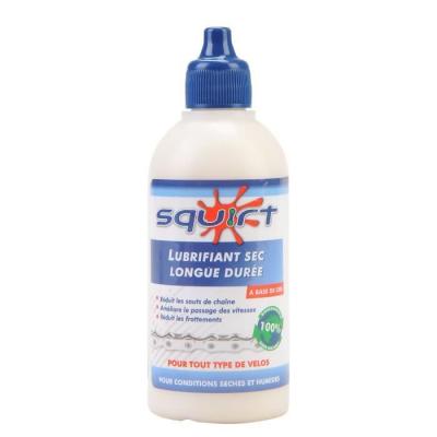 SQUIRT  cire pour cha&icirc;nes Dry Lube120 ml bleu/blanc