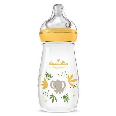 LUC ET LEA Biberon Plastique 270ml Ergosense Savane 2 Mois et + 