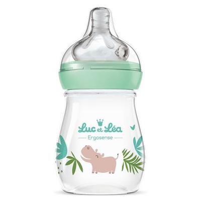 LUC ET LEA Biberon Plastique 150ml Ergosense Savane 0 A 6 Mois 