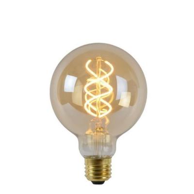 LUCIDE Ampoule LED E27 - 5W - 260lm - 2200K - Ambre filament - Dimmable
