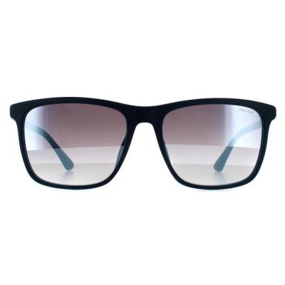 POLICE Lunettes de soleil  Spla56 record 1 col. wtrx Hommes Carr&eacute; Bleu