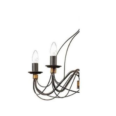 IDEAL LUX  Corte - Lustre &agrave; 8 ampoules au fini brun rouille, E14