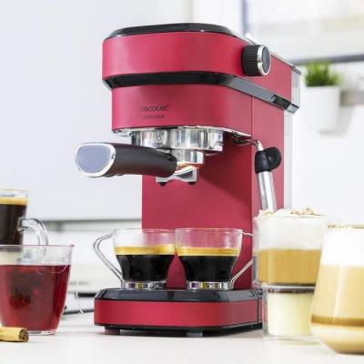 CECOTEC Machine &agrave; caf&eacute; expresso de 1,2l 1350w rouge noir