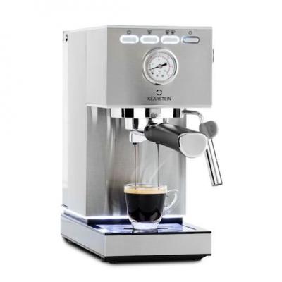 KLARSTEIN Machine &agrave; caf&eacute; expresso -  Pausa - 1350&nbsp;W -  20&nbsp;bars de pression - 1,4&nbsp;L - Gris
