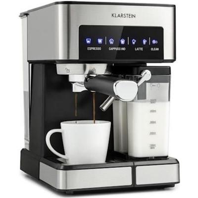 KLARSTEIN Machine &agrave; expresso - Arabica Comfort - 1350W - 20 Bar - 1,8 L Panneau de contr&ocirc;le tactile