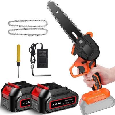 MAGICFOX  - Tron&ccedil;onneuse &eacute;lectrique Sans fil Rechargeable 4.0Ah, avec 2 Cha&icirc;nes 6 pouces et 2 Batteries pour couper Branches et Bois
