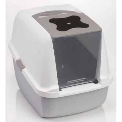 CATIT Hagen  Chatiere Avec Couverture Retractable. Gris