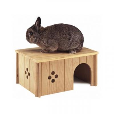 FERPLAST  - 84646099 - Maison en bois pour lapins - 33 x 23,6 x 16 cm