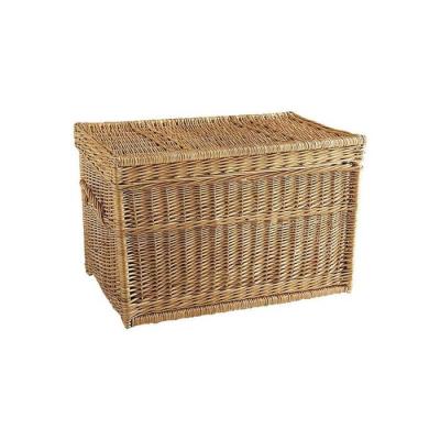 AUBRY GASPARD  - Malle de rangement en osier buff 80 x 45 x 45 cm