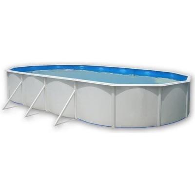  MALLORCA Piscine hors sol ovale en acier avec Kit complet d&eacute;t&eacute; et tapis 730 x 366 x 120 cm (Kit complet piscine Filtre Skimmer et 