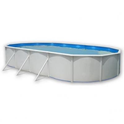 TOI MALLORCA Piscine hors sol ovale en acier avec Kit complet d&eacute;t&eacute; et tapis 915 x 457 x 120 cm (Kit complet piscine Filtre Skimmer et 