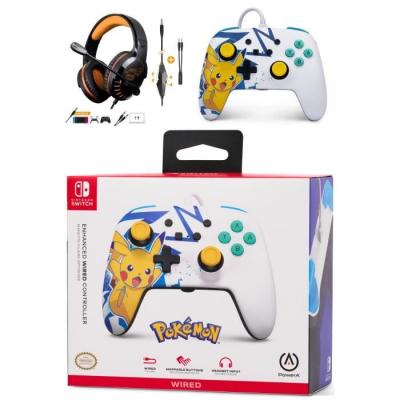 NINTENDO Manette Filaire -  - SWITCH - Casque Gamer PRO H3 - St&eacute;r&eacute;o 2.0 - Blanc