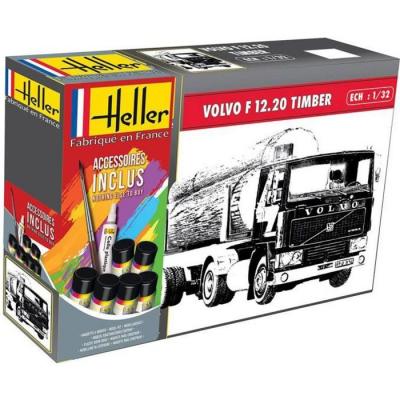 HELLER Maquette camion  STARTER KIT (Kit de d&eacute;marrage) F12-20 & Timber