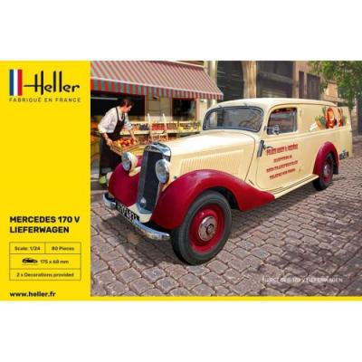 HELLER Maquette  Camion de livraison Mercedes 170- 1/24 - Maquette